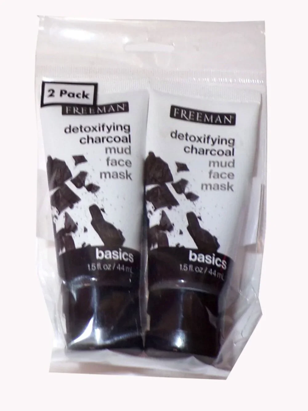 Freeman Basics Detoxifying Charcoal & Sea Salt Mud Face Mask 1.5 oz. (Set)